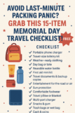 Avoid Last-Minute Stress: 15 Must-Have Travel Essentials for Memorial Day 2025
